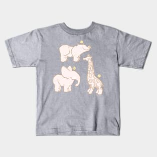 Cute Safari Animals Kids T-Shirt